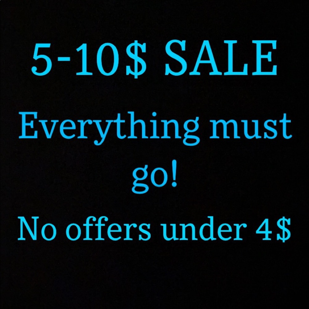 Sale! Everything must go!